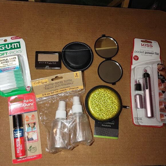 Variety Pack: Gum Soft-Picks Maybelline Eyeshadow Compact Mirrors Pump Bottles - Picture 2 of 2